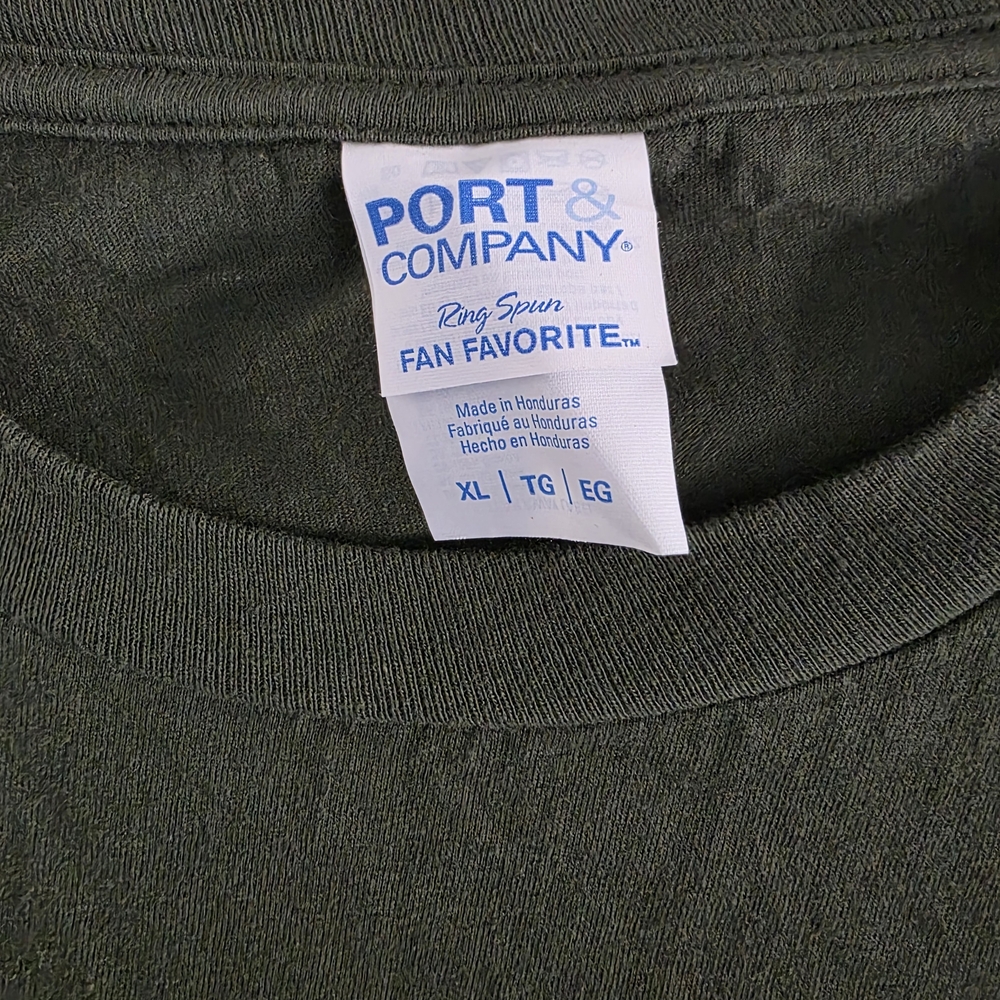 Port and Company Olive Black Cat Apothecary Tee - Picture 3 of 4